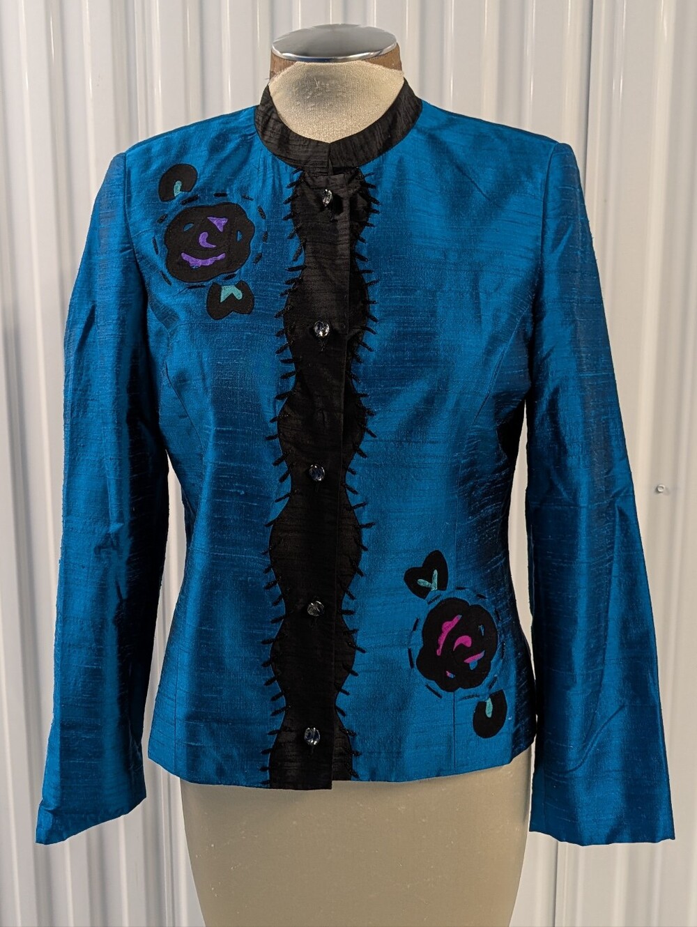 CANVASBACKS jeweltone silk jacket 6